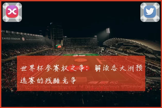 世界杯参赛权之争:解读各大洲预选赛的残酷竞争